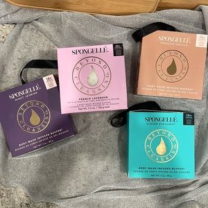 Spongellé 4 Body scrub infused multi use sponges